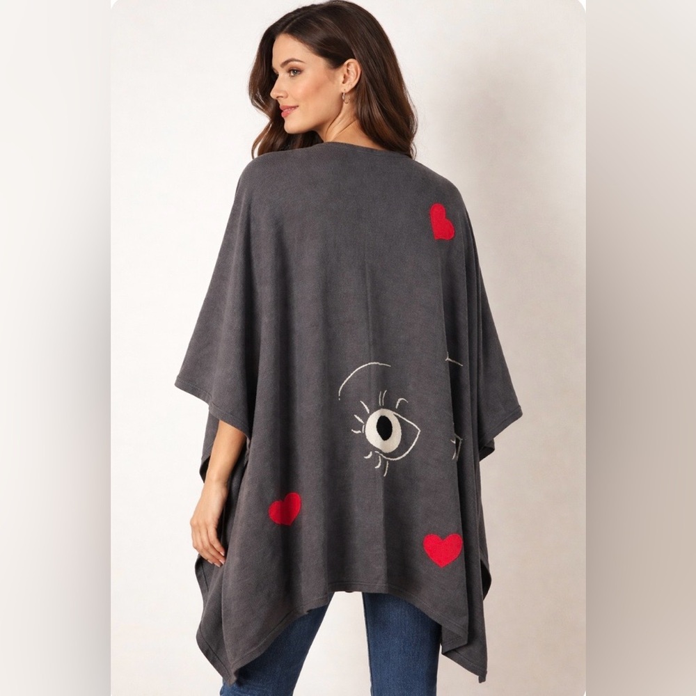 Eric Alexandre Gray Poncho - Picture 2 of 10